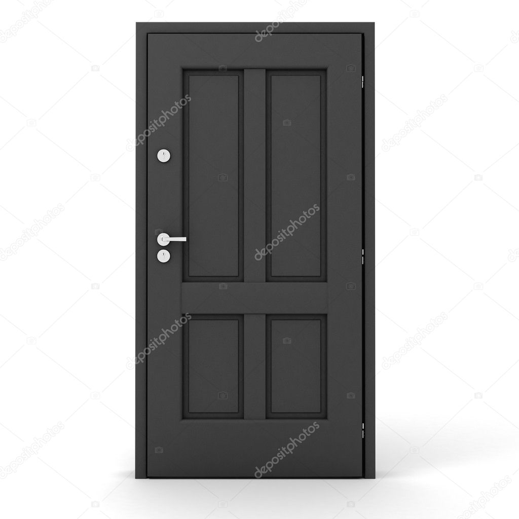 3d grey door