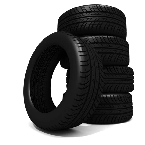 Neumáticos 3d — Foto de Stock