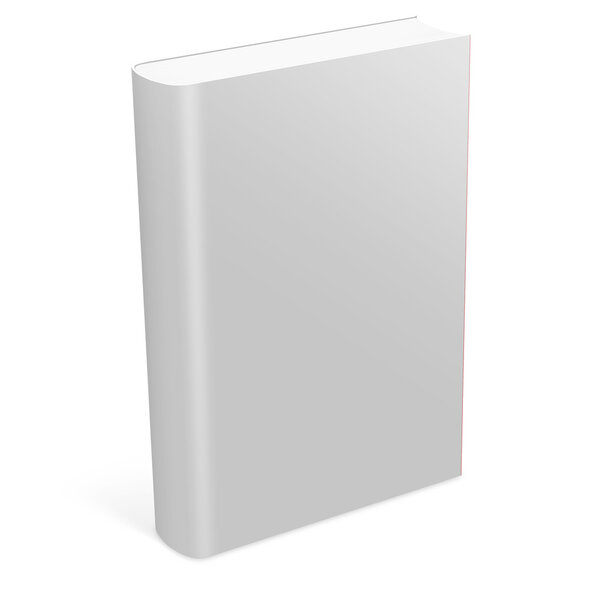 3d book with blank cover