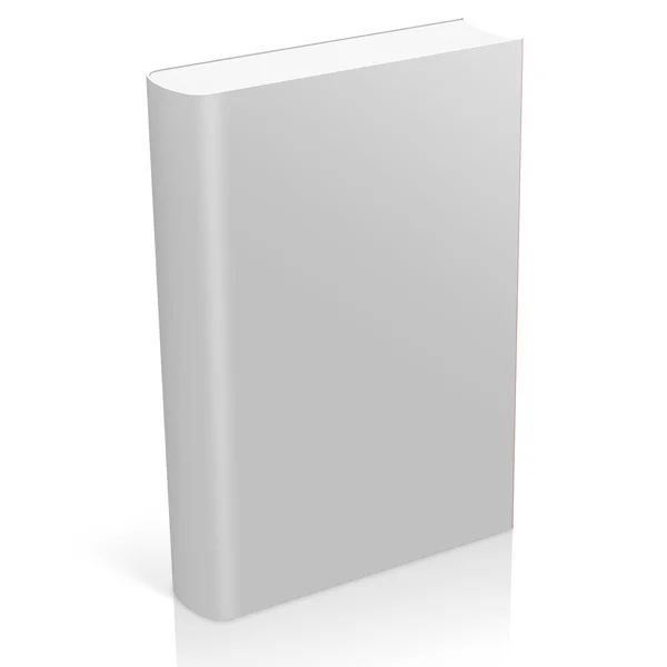 Livro 3d com tampa em branco — Fotografia de Stock