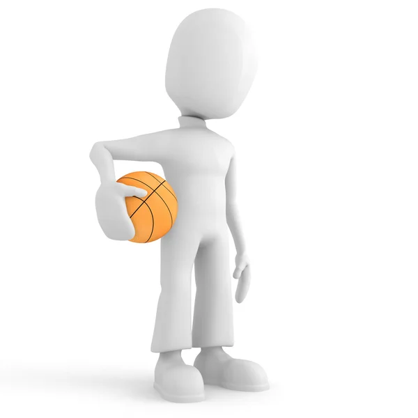 3d Mann Basketballspieler — Stockfoto