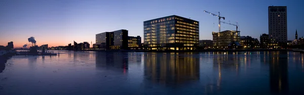 Kodaňský přístav panorama Stock Snímky