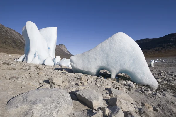 재미 있는 모양의 빙산 — 스톡 사진