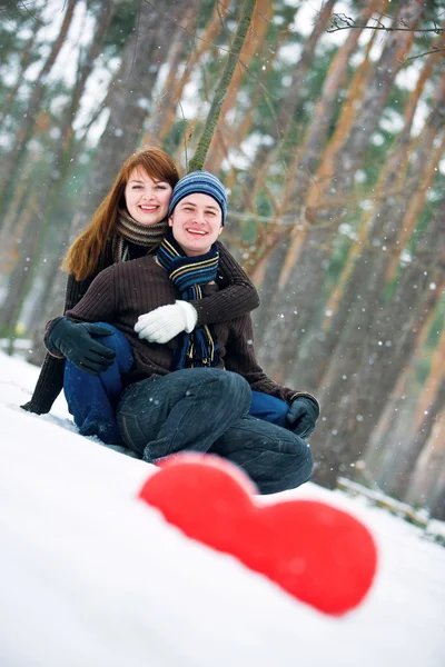 Couple in love smiling — Stock Photo, Image