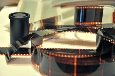 Photo film and cases clipart