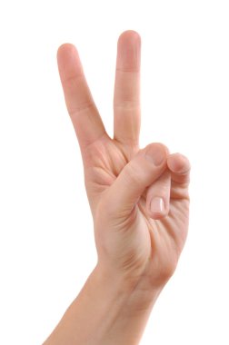 Two fingers clipart