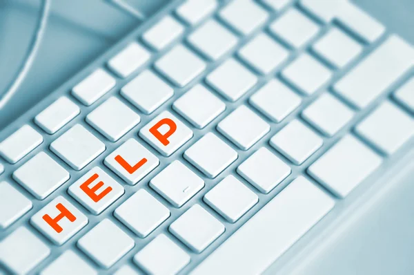 Computer keyboard HELP — Stock Photo, Image
