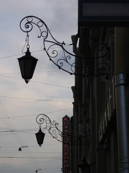 Фонари в центре Санкт-Петербурга — стоковое фото
