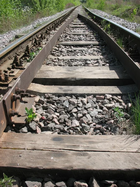 跑掉的铁路 — 图库照片