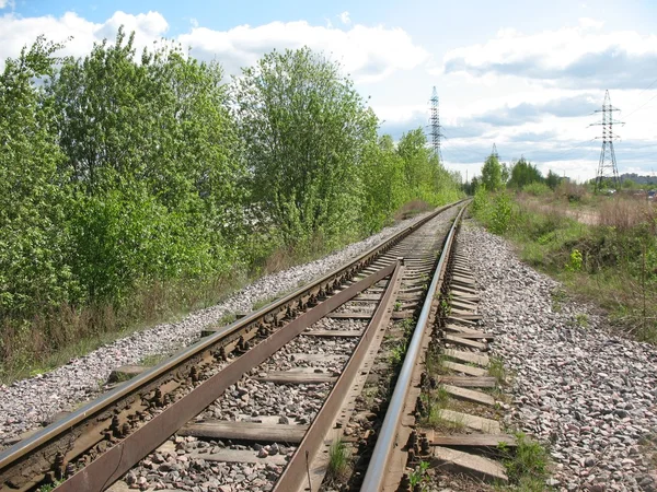 Втікаюча залізниця — стокове фото