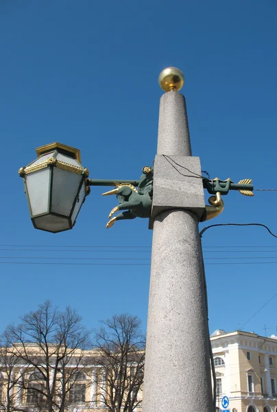 Lámpa lomonosov híd fontanka. — Stock Fotó