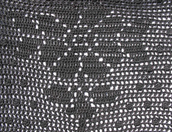Close up de textura de padrão de crochê — Fotografia de Stock