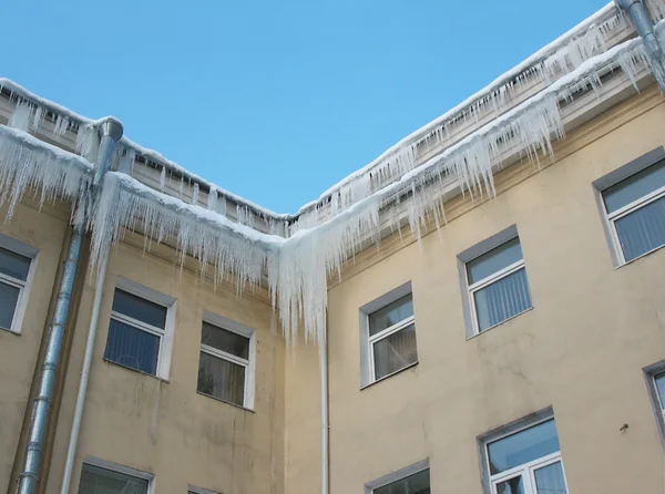 stock image The fringe of icicles. St.Petersburg