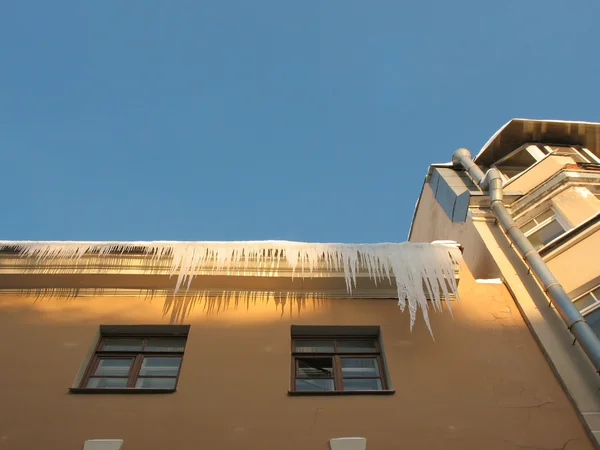 stock image The fringe of icicles. St.Petersburg