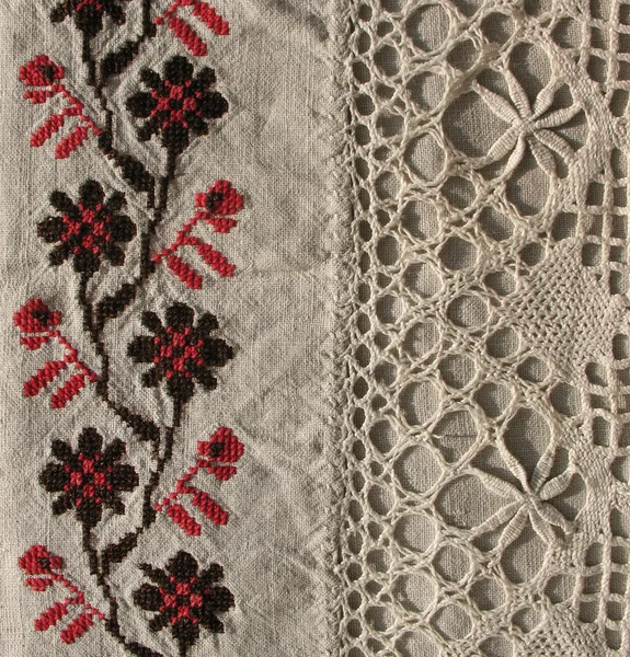 Background. Еmbroidery pattern. Lace — Stock Photo, Image