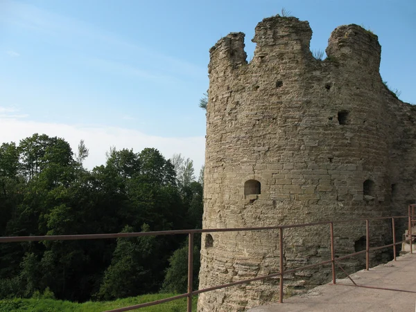 在 kopor 中的中世纪堡垒的塔 — 图库照片