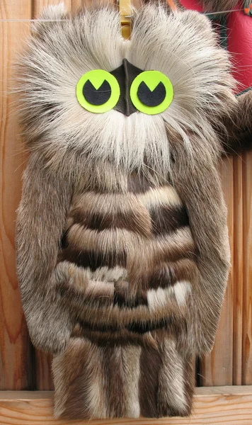 Souvenir of fur. Owl — Stock Photo, Image