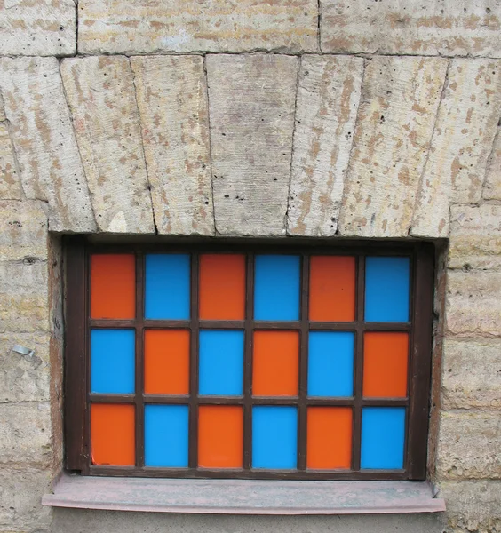 De ramen, gekleurd glas — Stockfoto