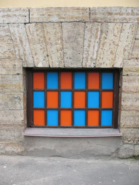 Τα παράθυρα, χρωματισμένο γυαλί — Φωτογραφία Αρχείου