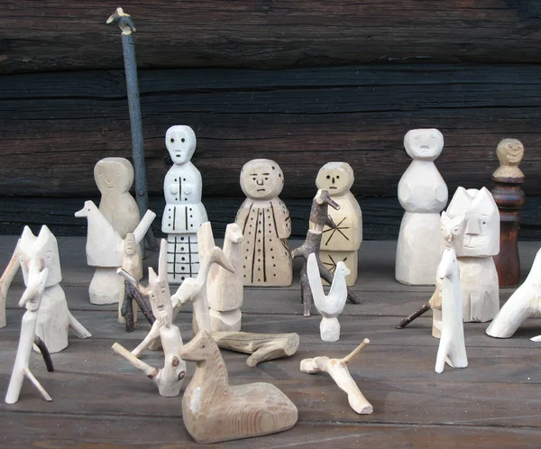 Wooden toys. Handmade — Stock Photo, Image
