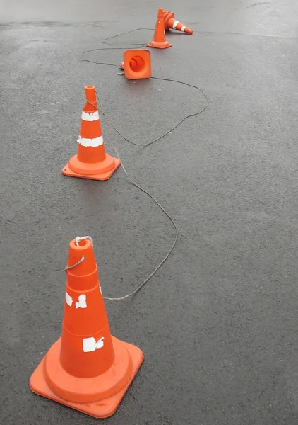 Signaling traffic cones — Stock Photo, Image