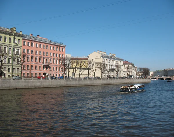 丰坦卡运河堤防。圣彼得堡 — 图库照片