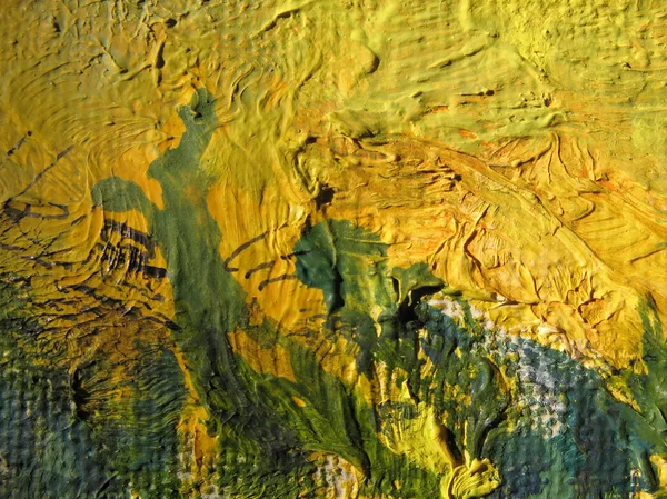 तेल पेंट्स के साथ कैनवास का एक टुकड़ा — स्टॉक फ़ोटो, इमेज