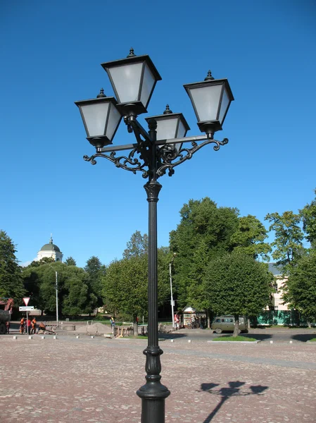 Eski moda sokak lambası — Stok fotoğraf