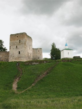 Izborsk fortress. Pskov region. Russia clipart