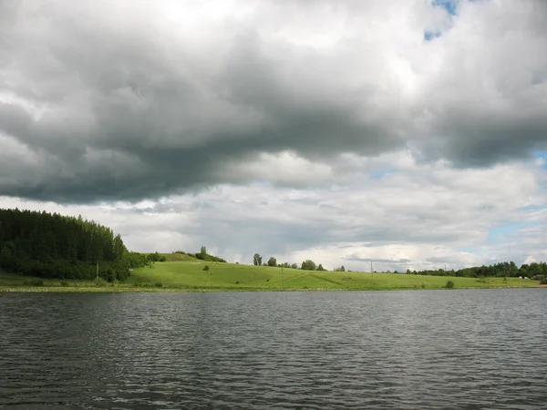 Gorodyshchens'ka jezero. Pskovská oblast — Stock fotografie
