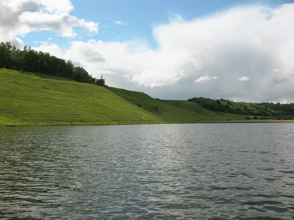 Gorodyshchens'ka jezero. Pskovská oblast — Stock fotografie