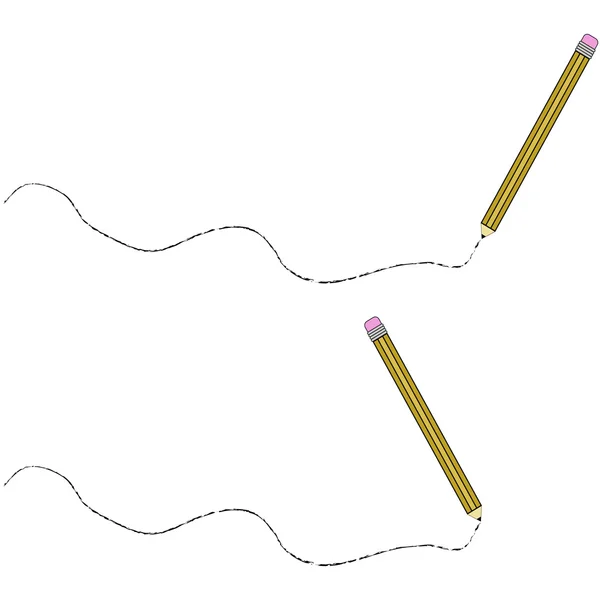 Lot de 2 crayons — Image vectorielle
