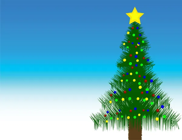 Natal árvore fundo — Vetor de Stock