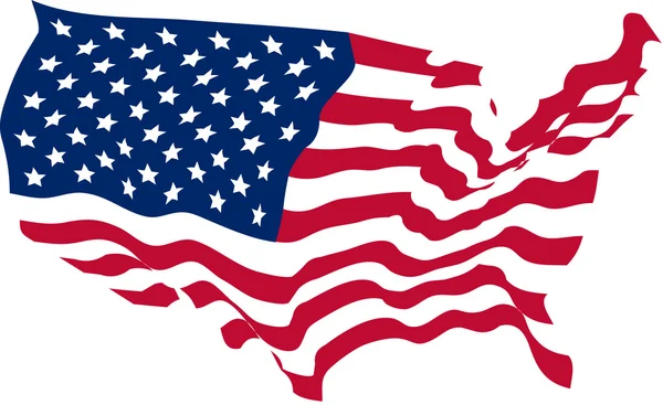 USA bandery w kształcie — Wektor stockowy