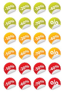 Stickers sale clipart