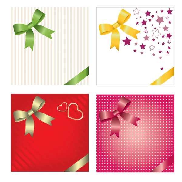 Set di carte regalo — Vettoriale Stock