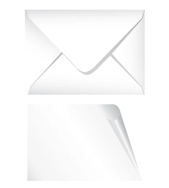 Белый конверт — стоковый вектор