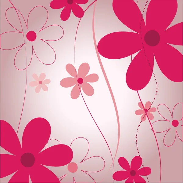 Fond floral violet — Image vectorielle
