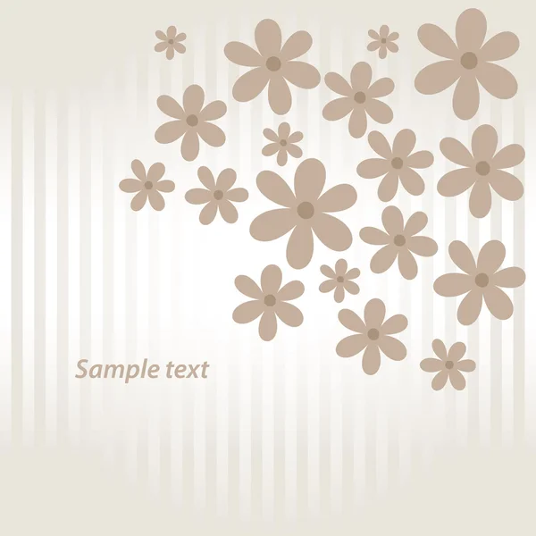 Carte de fleurs — Image vectorielle