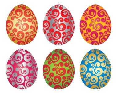 Easter eggs clipart