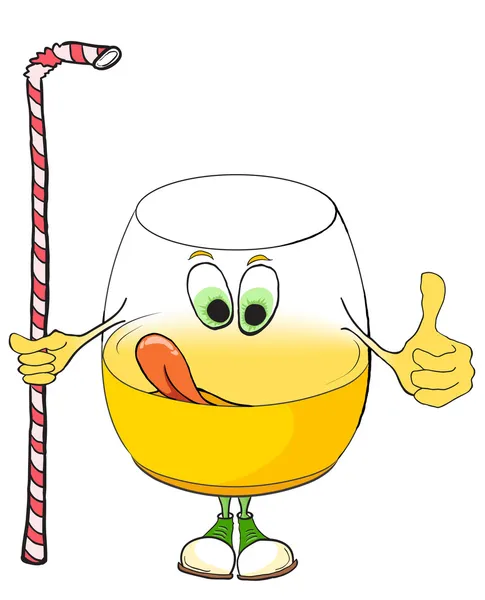 Funny glass — Stock Vector