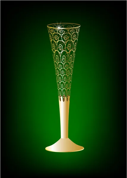 Champagne glass — Stock Vector