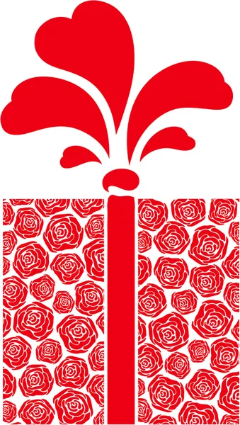 Διάνυσμα δώρο των τριαντάφυλλων — Διανυσματικό Αρχείο