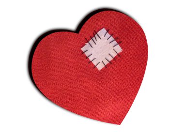 Symbolic, mended broken heart clipart