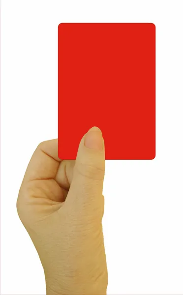 Stock image Red card ultimatum