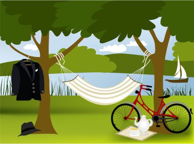 Picnic place clipart