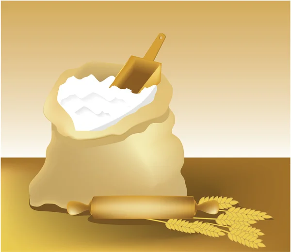 小麦粉 — ストックベクタ
