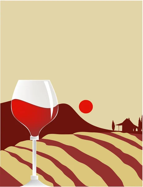 Wine composition — Stock Vector