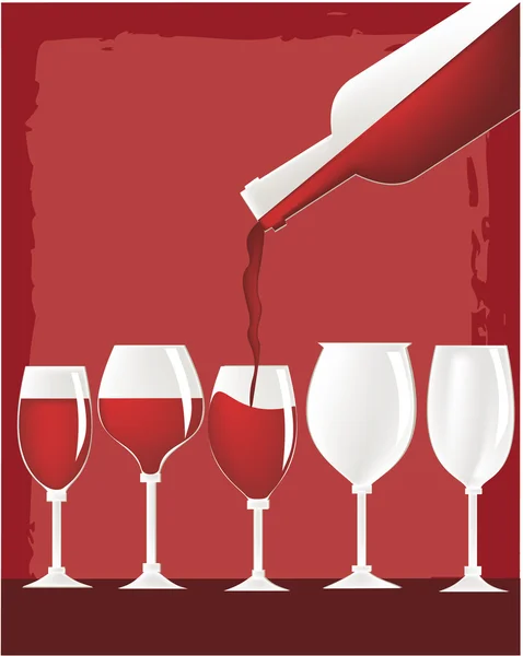 葡萄酒的成分 — 图库矢量图片