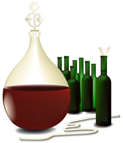 Composição do vinho — Vetor de Stock